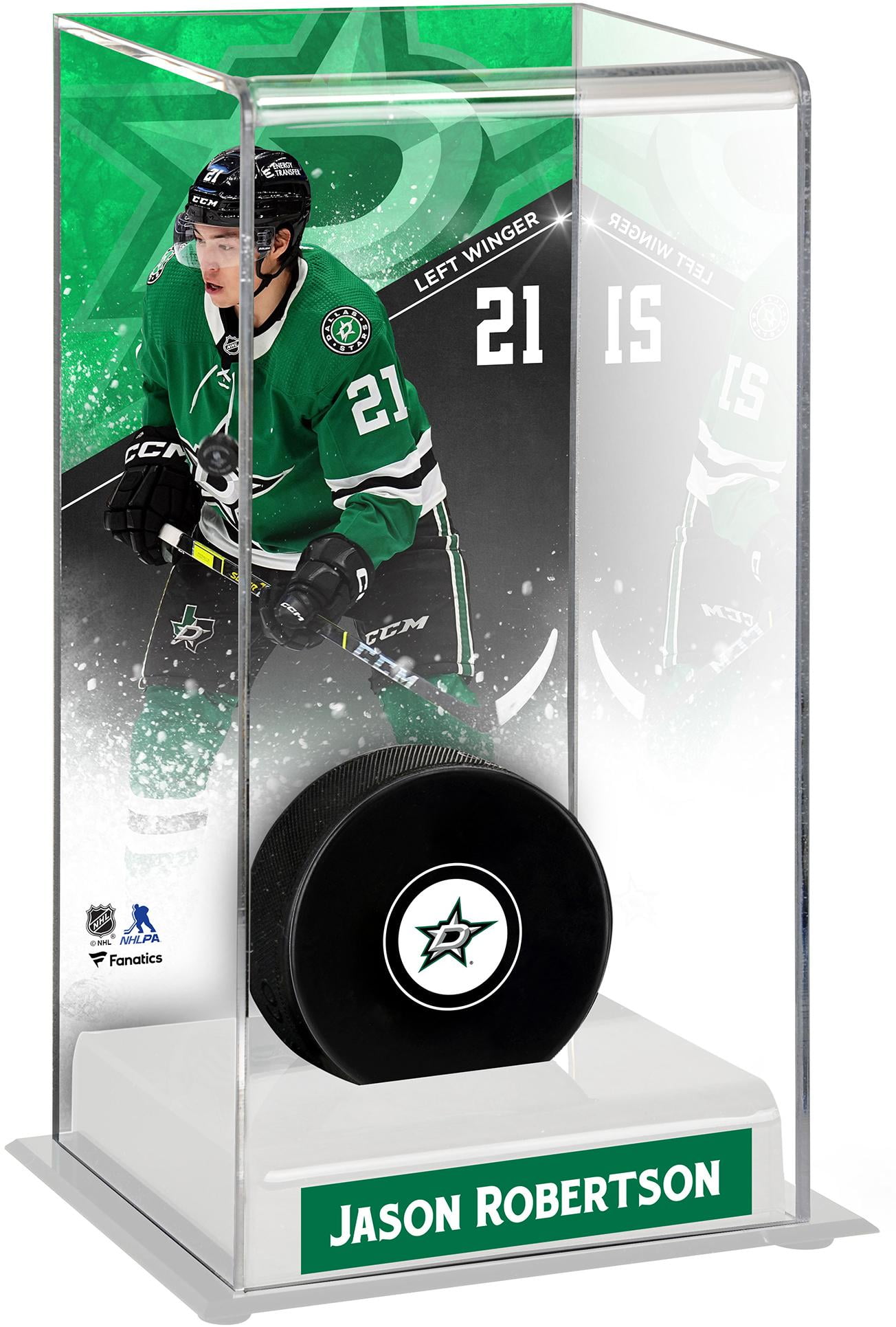 Jason Robertson Dallas Stars Deluxe Tall Hockey Puck Case