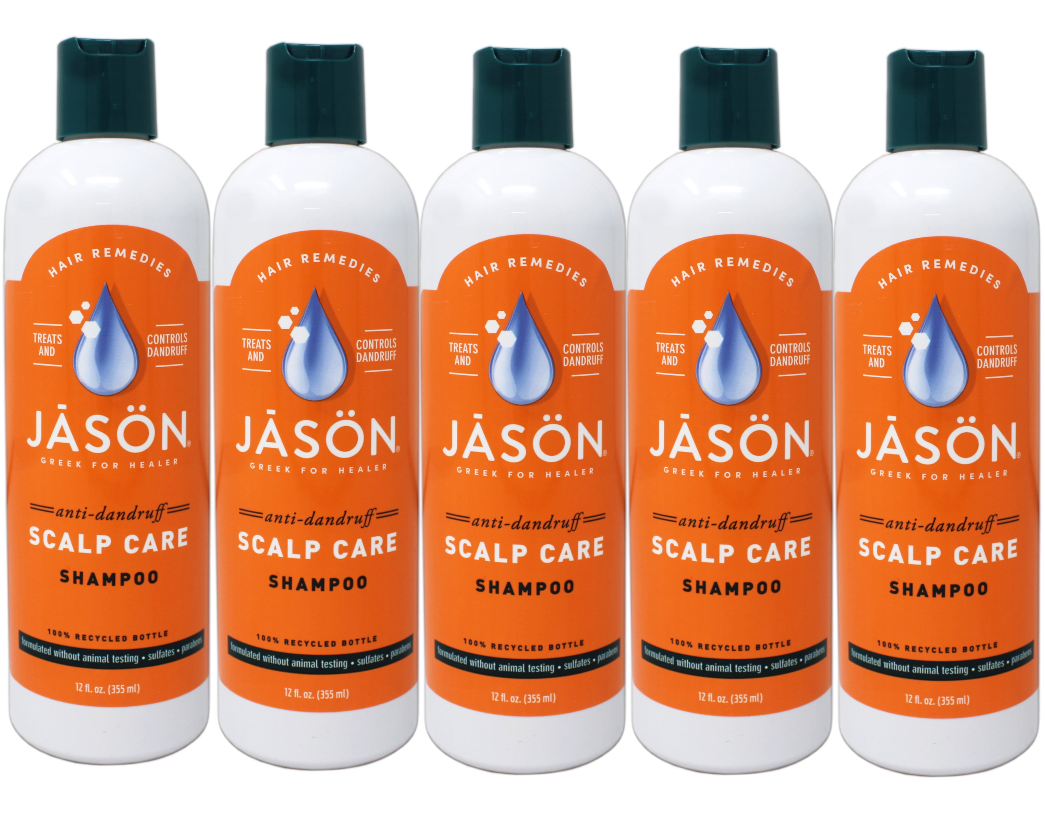 Jason Scalp Care Dandruff Relief Treatment Shampoo, 12 FL OZ - 5 Pack