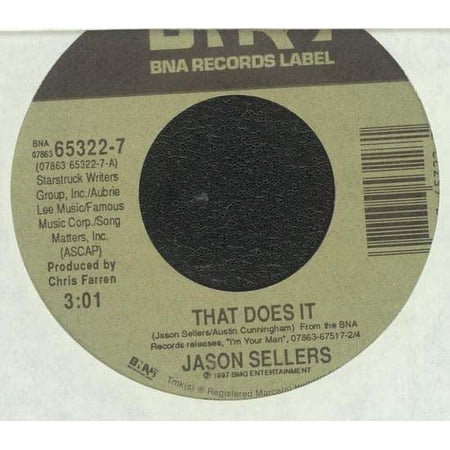 Jason Sellers - That Does It - 7"