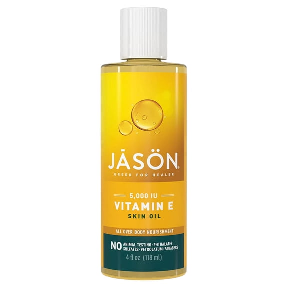 Jason Skin Oil, Vitamin E 5,000 IU, All Over Body Nourishment, 4 Oz (Packaging May Vary)