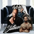 Jason Statham Blanket Throw Blankets Ultra Soft Flannel Lightweight