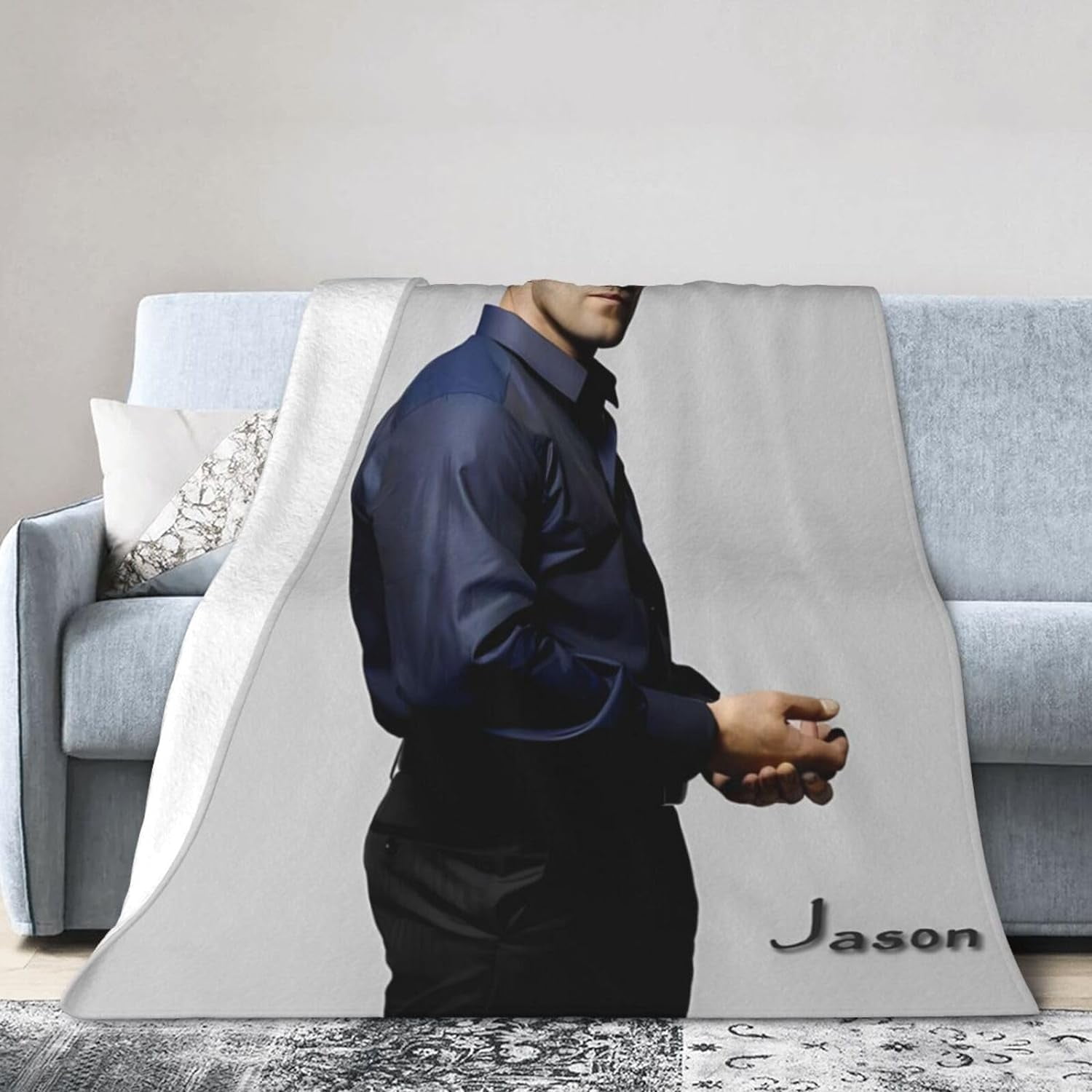 Jason Statham Fashion Personality Blanket Winter Super Soft Quilt Bed