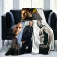thumbnail image 1 of Jason Statham Super Soft and Comfortable Flannel Blanket Camping Blanket Beach Blanket Decoration Bedroom Living Room Suitable for Children/Adults Throw Blankets 50x40 inch50"x40", 1 of 5