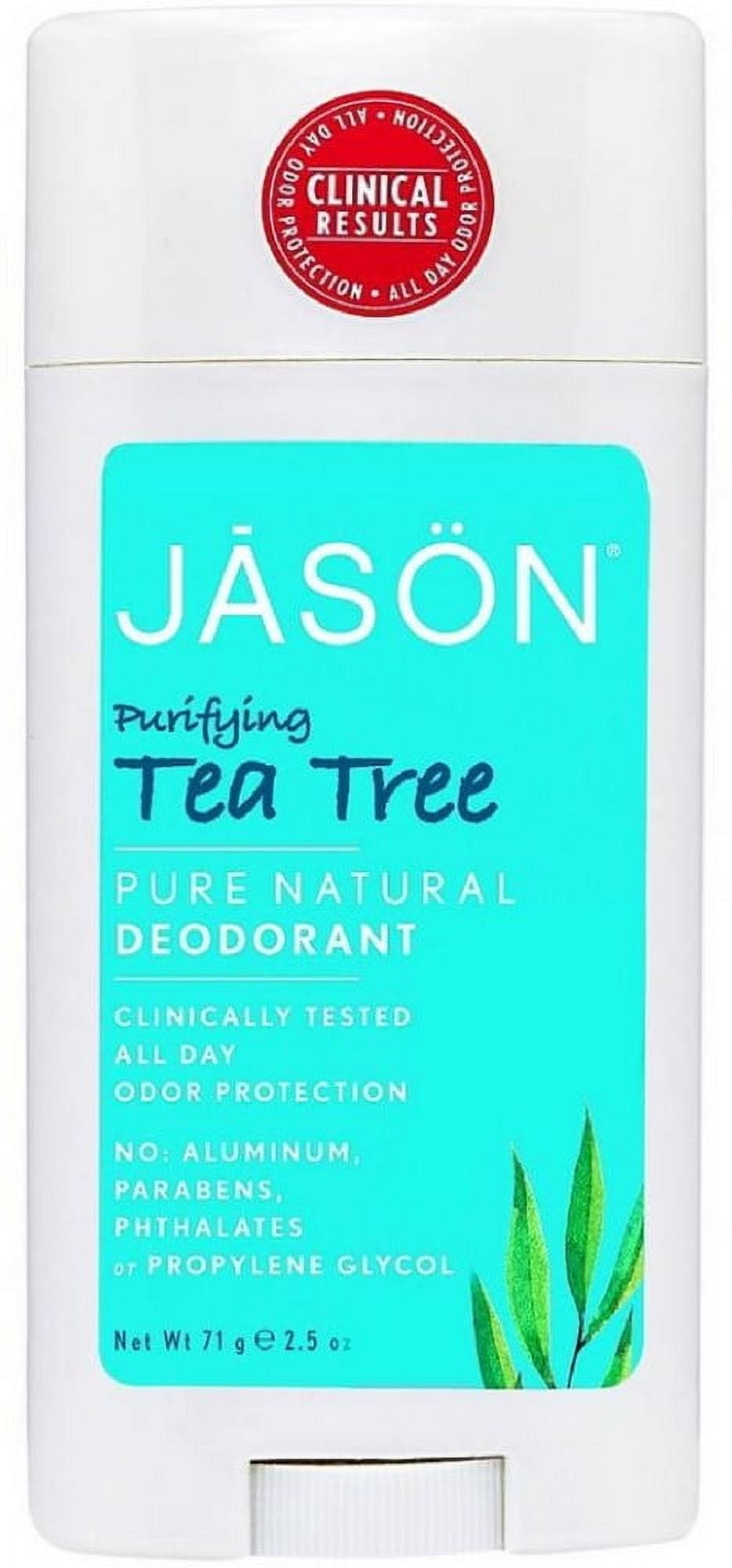 Jason Tea Tree Deodorant Stick 2.5 oz (Pack of 3)