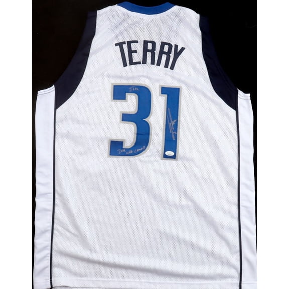 Jason Terry Autographed Hand Signed Custom Dallas Mavericks Jersey W/ Inscription - JSA COA