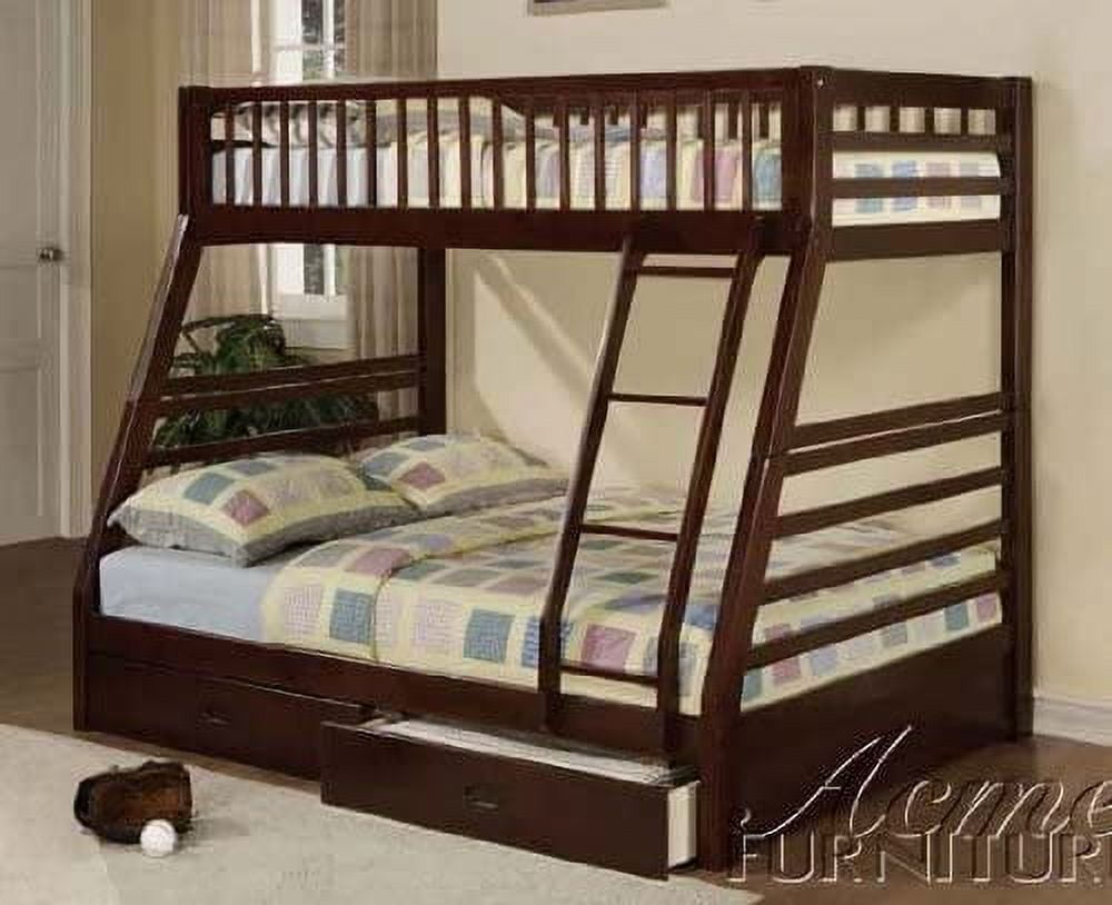 Jason Twin Over Full Wood Bunk Bed, Espresso