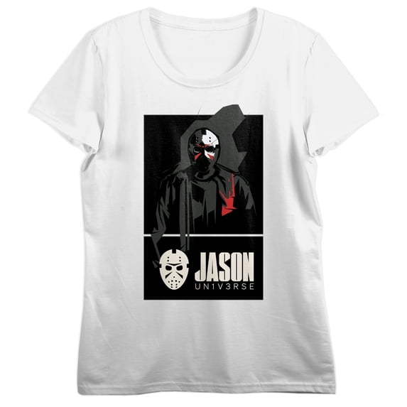 Jason Universe Icons Silhouette Short Sleeve Tee For Women-Large ...