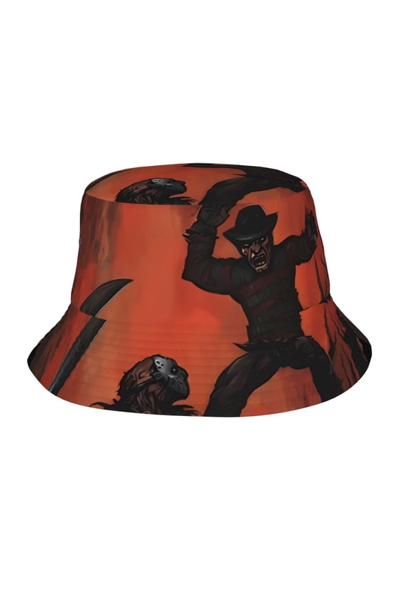 Jason Voorhees Bucket Hat Beach Sun Hat For Women Men, Beach Caps Reversible Lightweight Outdoor Cap For Beach Travel Headwear