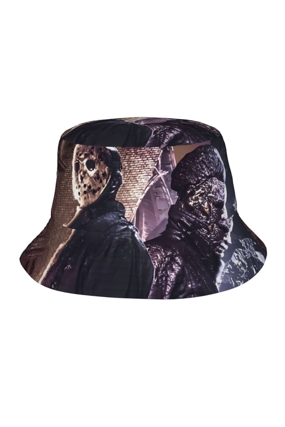 Jason Voorhees Bucket Hat Beach Sun Hat For Women Men, Beach Caps Reversible Lightweight Outdoor Cap For Beach Travel Headwear