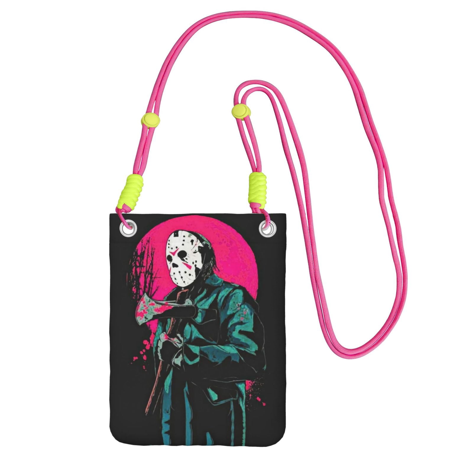 Jason Voorhees Crossbody Bag Travel Wallet Cell Phone Pouch Purse with ...