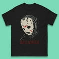 thumbnail image 1 of Jason Voorhees Face Mask Halloween Friday The 13th Horror Movie Character Mens Tee Top, 1 of 5