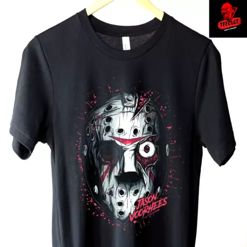 Friday The 13th Jason T-Shirt - Horror Movie Graphic Tee, Unisex Cotton, Gray - View #8