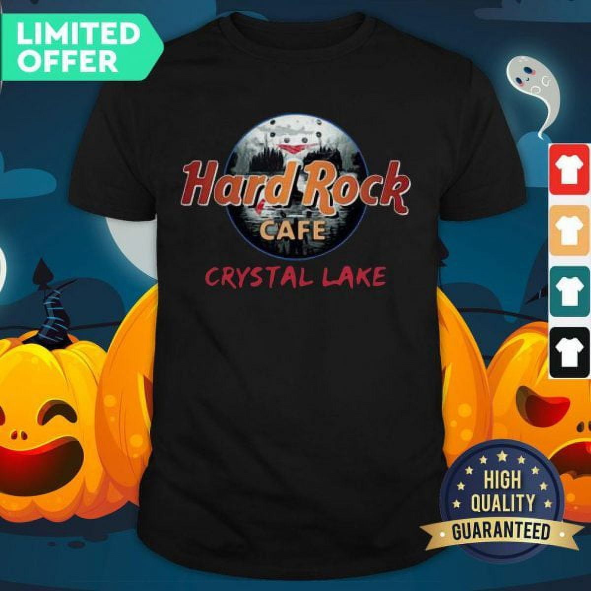 Jason Voorhees Hard Rock Cafe Crystal Lake Shirt