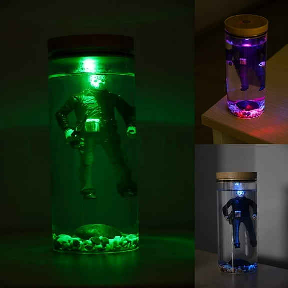 Jason Voorhees Lamp, Jason Lamp, Horror Lamp, The 13th Collection Water Lamp, Resin Water Lamp Night Lamp Table Multicolor
