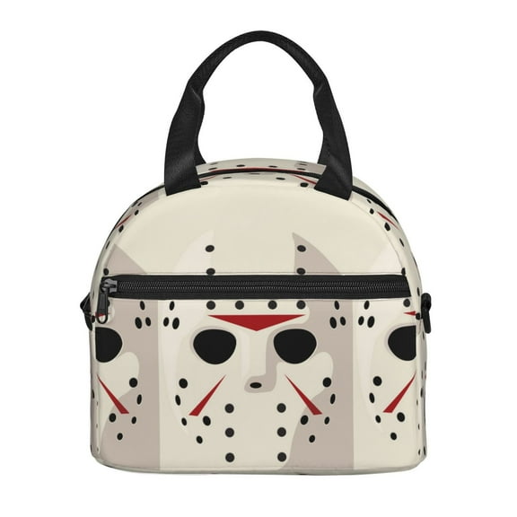 Jason Voorhees Lunchbox Crossbody Portable Thermal Insulated Tote Bag Container Lunch Cooler for Work Office