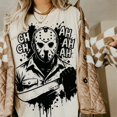 thumbnail image 1 of Jason Voorhees Shirt, Retro Halloween Shirt, Halloween Shirt,Character Sublimation Shirt, 1 of 5
