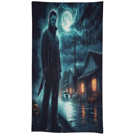 Jason Voorhees Tablecloth, Washable Reusable Rectangular Tablecloth Table Cover for Birthday Celebrations And Events, Birthday Party Decorations 55"x110"