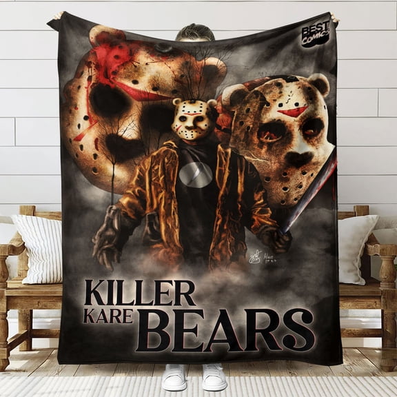 Jason Voorhees Throw Blanket Gifts for Fans Lover Girls Boys Women Present Hoodie Him Bed 30"x40"