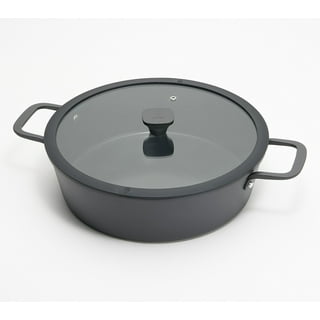 Philippe Richard Charcoal 8pc Lite Cast Aluminum Cookware Set, Black