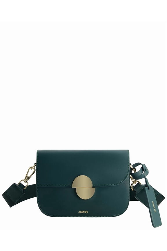 Leather Shoulder Bag, Green