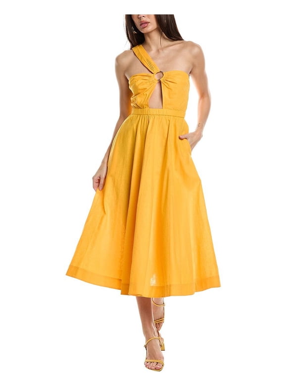 empire waist a line dress Plus Size A-Line V-Neck Evening with Long Lantern Style:SS26-16 Elegant V-Neck Casual Dress family_COTTON