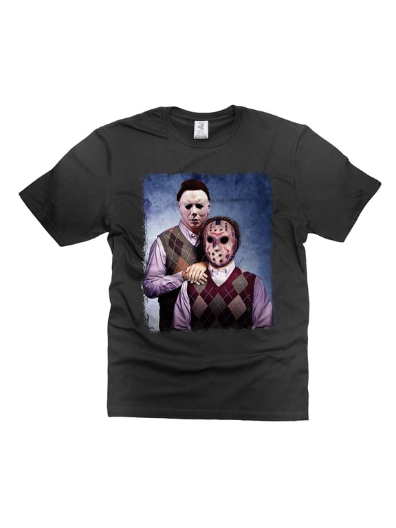 Jason and Michael Halloween Step Brothers Movie T-Shirt, Michael Myers Halloween T-Shirt