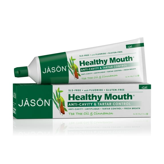Jason healthy mouth toothpaste, tea tree oil and cinnamon, 6 oz