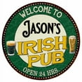 thumbnail image 1 of Jason's Irish Pub 12" Round Metal Sign Kitchen Bar Wall Décor 200120036183, 1 of 1
