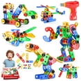 Jasonwell STEM Toys Building Blocks Kids Educational Construction Tiles