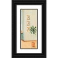 thumbnail image 1 of Jasper 10x18 Black Ornate Wood Framed with Double Matting Museum Art Print Titled - Bathroom in green III, 1 of 4