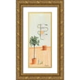 thumbnail image 1 of Jasper 12x24 Gold Ornate Wood Framed with Double Matting Museum Art Print Titled - Bathroom in green II, 1 of 4