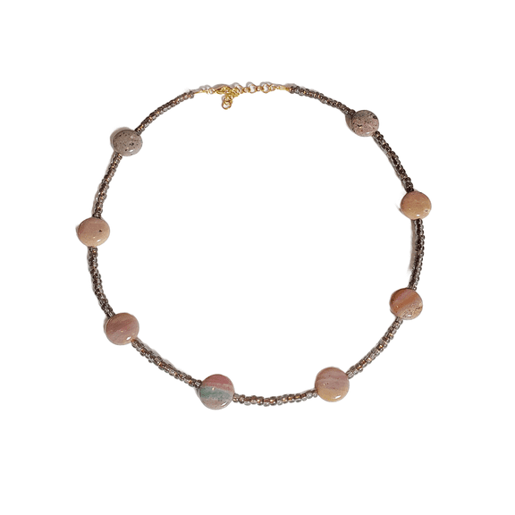Jasper Beaded Necklace