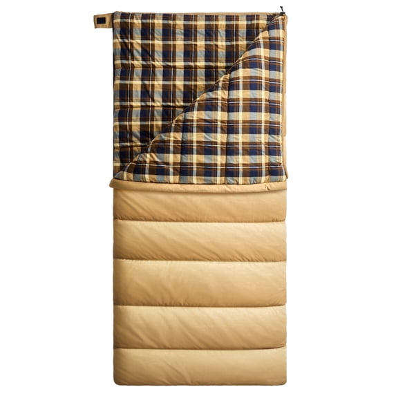 Jasper 10°F Canvas Sleeping Bag – Heavy Duty Cold Weather Rectangular Sleeping Bag for Camping