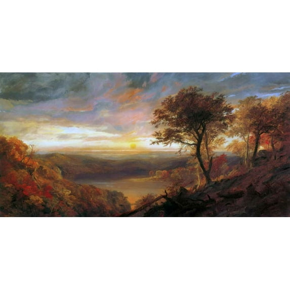 Jasper Cropsey- Greenwood Lake - Canvas OR Print Wall Art