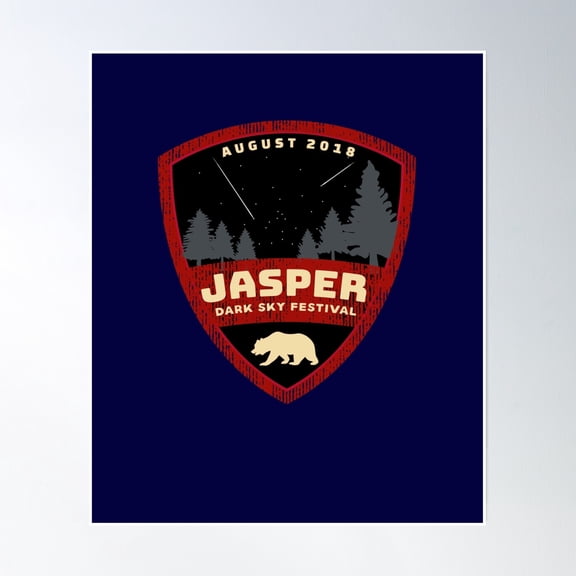 Jasper Dark Sky Festival August 12-21 Power Down Look Up Poster Wall Art, Modern Wall Decor, 16x24 UNFRAMED