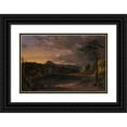 thumbnail image 1 of Jasper Francis Cropsey 14x11 Black Ornate Wood Framed Double Matted Museum Art Print Titled: Catskill Creek (1850), 1 of 5