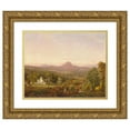 thumbnail image 1 of Jasper Francis Cropsey 24x20 Gold Ornate Framed and Double Matted Museum Art Print Titled - Autumn Landscape, Sugar Loaf Mountain, Orange County, New York (ca. 1870-75), 1 of 4