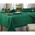 thumbnail image 1 of Jasper Green 100% Polyester Tablecloth with Hemstitched Border, 70"x104" Rectangular - (1 Piece)., 1 of 2