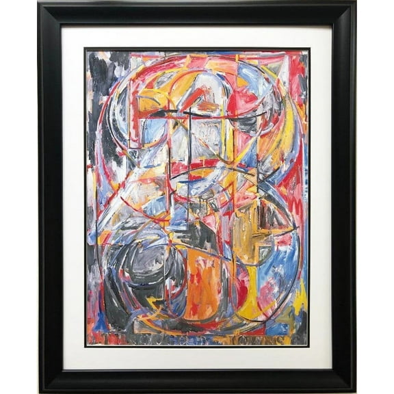 Jasper Johns "0 through 9" FRAMED Pop Art Generic