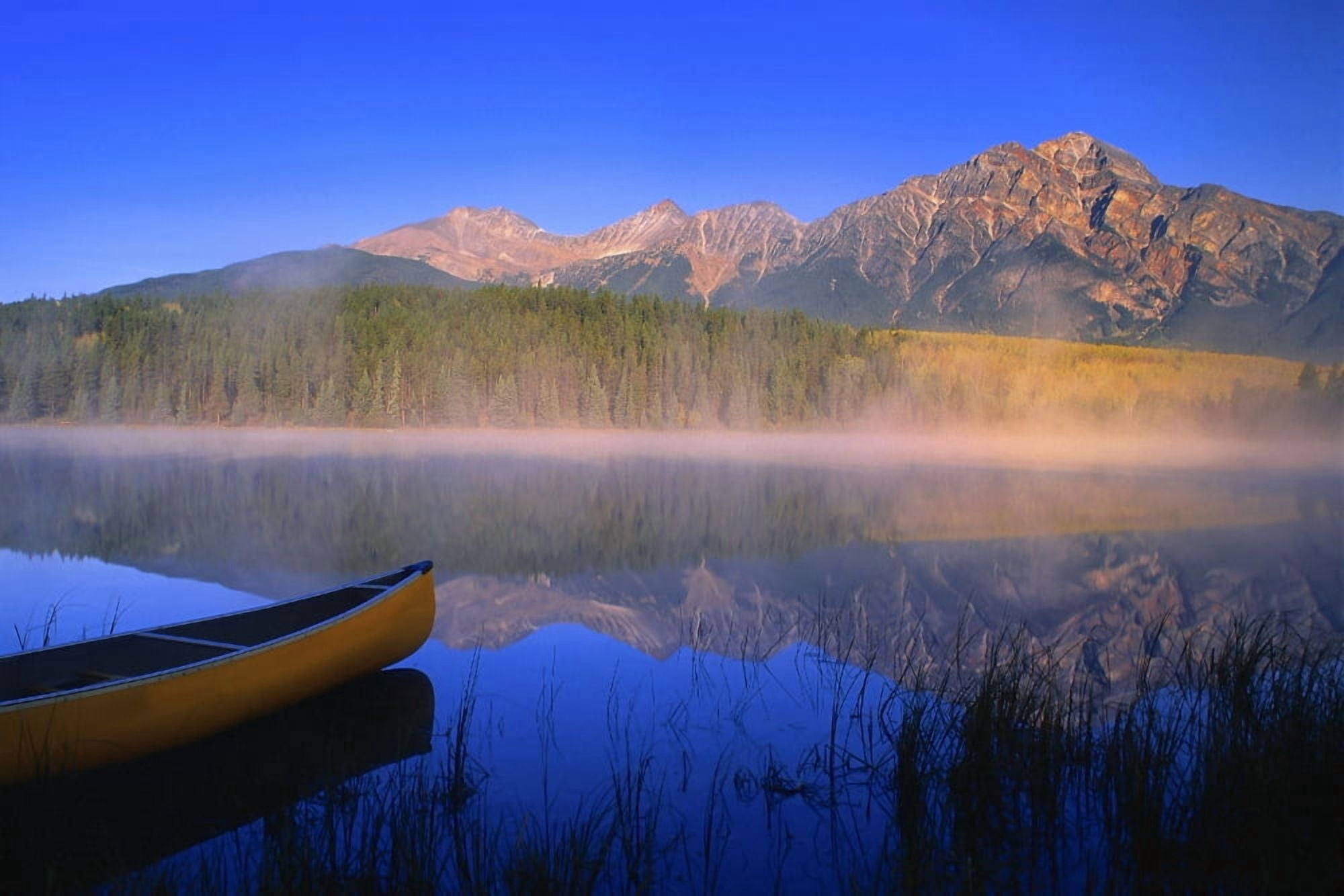 Jasper National Park In Alberta Canada Canvas Art - Carson Ganci Design Pics (34 x 22)