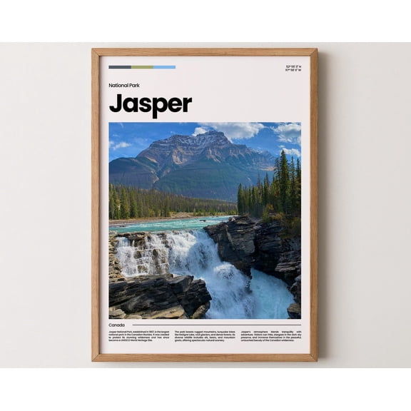 Jasper Poster, Jasper Print, Jasper Photo, Jasper Art, Canada Poster, Canada Print, Travel Poster Gift, 8x12 UNFRAMED