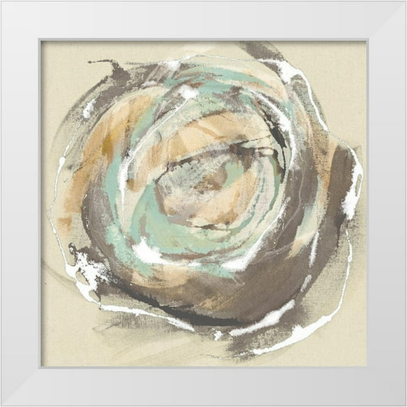 Jasper, Sisa 12x12 White Modern Wood Framed Museum Art Print Titled - Flora I