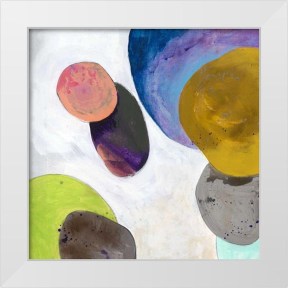 Jasper, Sisa 12x12 White Modern Wood Framed Museum Art Print Titled - Orbe Aura I