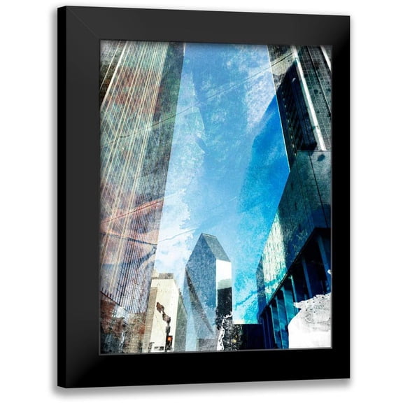 Jasper, Sisa 12x14 Black Modern Framed Museum Art Print Titled - Dallas Architecture II