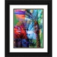 thumbnail image 1 of Jasper, Sisa 12x14 Black Ornate Wood Framed with Double Matting Museum Art Print Titled - Desert Palm Abstract, 1 of 4