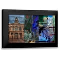thumbnail image 1 of Jasper, Sisa 14x10 Black Modern Framed Museum Art Print Titled - Texas Steer Collage, 1 of 5