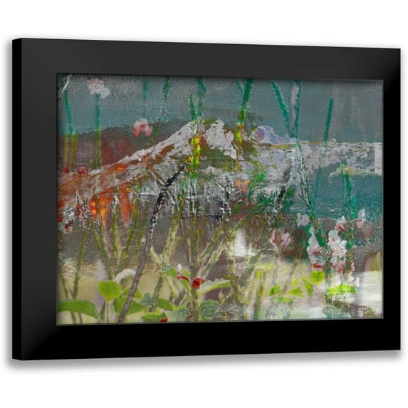 Jasper, Sisa 14x12 Black Modern Framed Museum Art Print Titled - Mountain Wildflowers II