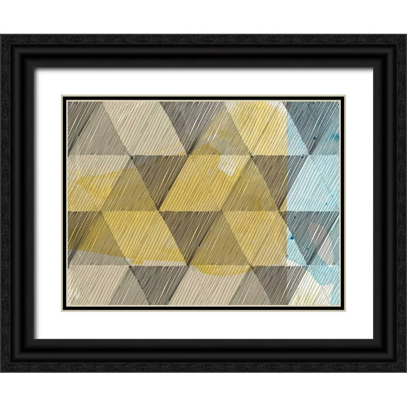 Jasper, Sisa 14x12 Black Ornate Wood Framed with Double Matting Museum Art Print Titled - Geo Now Sketch II