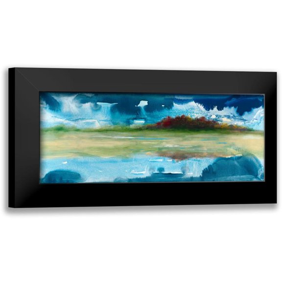 Jasper, Sisa 14x8 Black Modern Framed Museum Art Print Titled - Mirrored