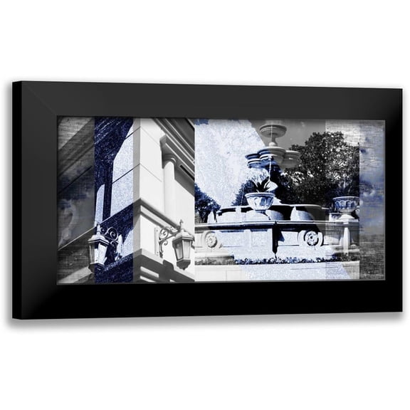 Jasper, Sisa 14x9 Black Modern Framed Museum Art Print Titled - Architecture Collage II